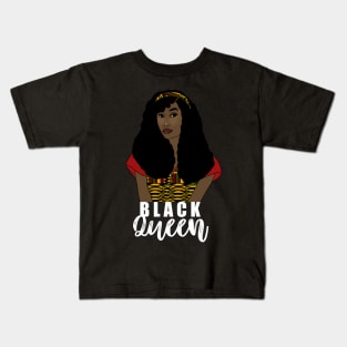 Black Queen Black Girl Magic Black History Month Gift Kids T-Shirt